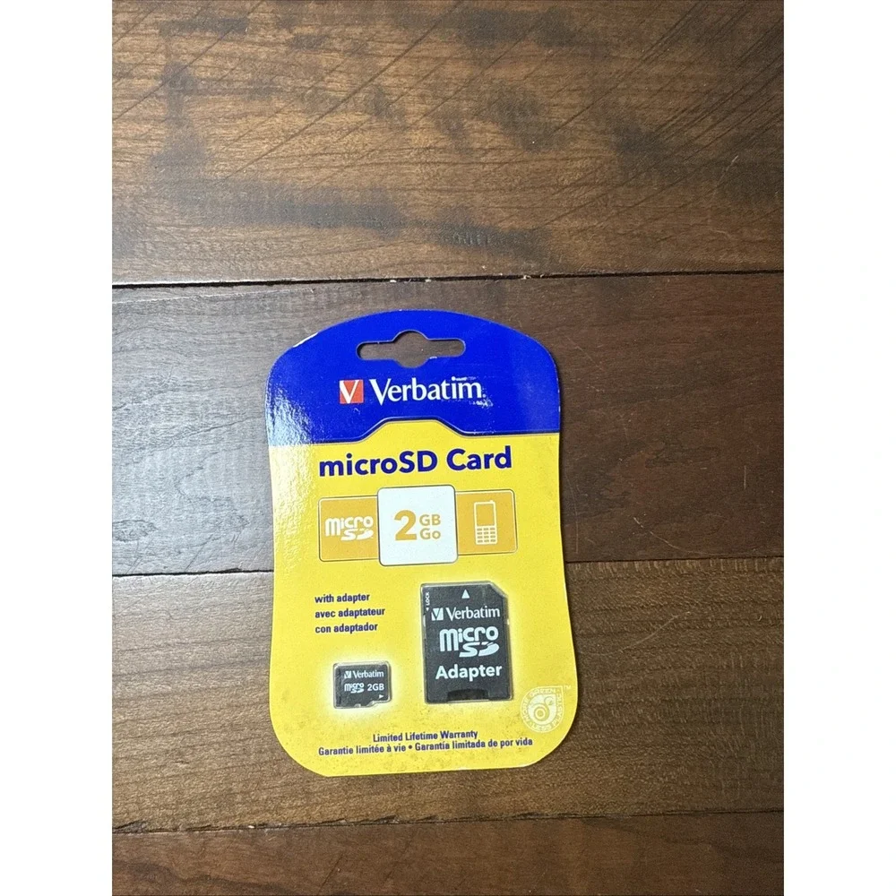 Verbatim microSD Card 2GB (w/SD adapter)